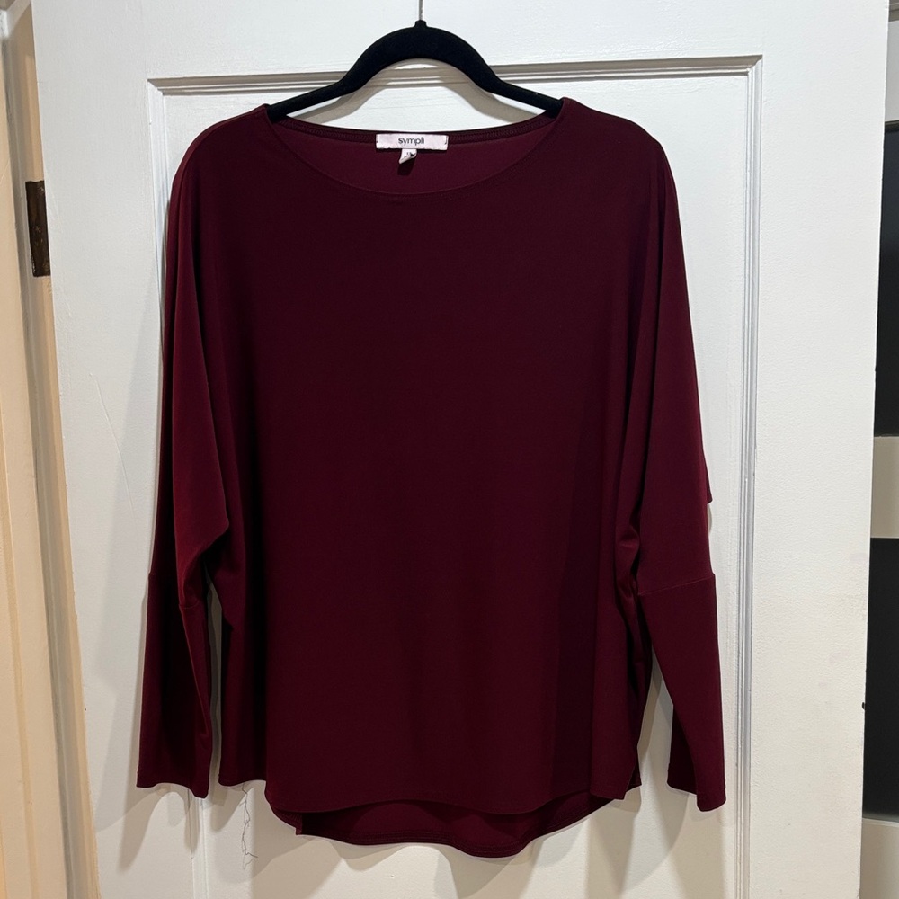 Sympli Burgundy Top